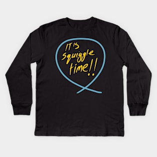 It’s squiggle time Kids Long Sleeve T-Shirt